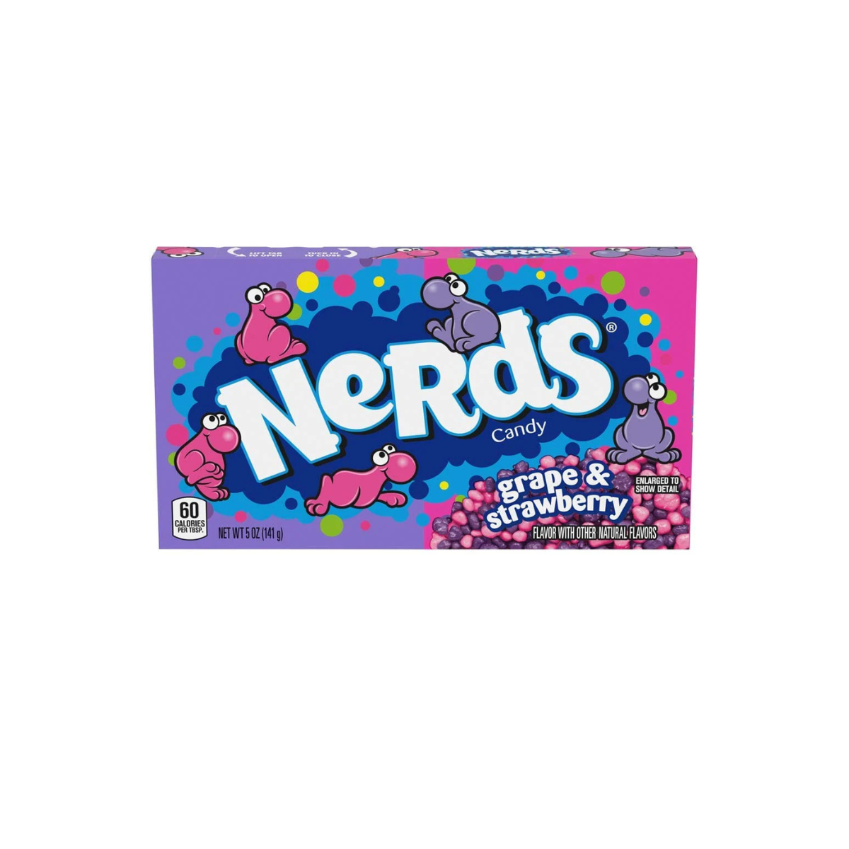 Wonka nerds grape & strawberry box 141g