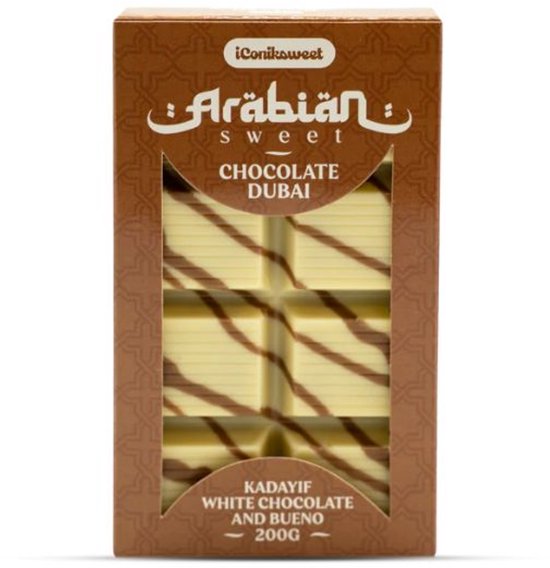 Iconiksweet Dubai Kadayif White Chocolate And Bueno (200g)