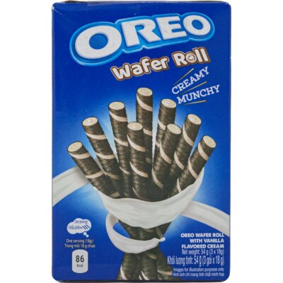 Oreo Wafer Roll Vanilla Flavoured Cream