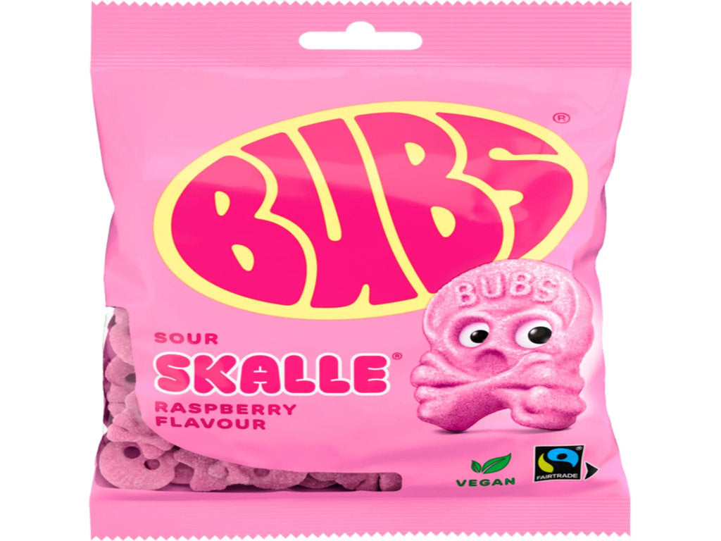 Bubs Skalle Sour Raspberry 90G