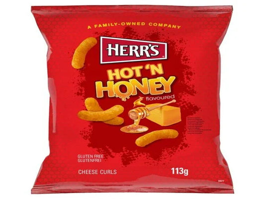 Herrs Hot 'N Honey Curls 113G