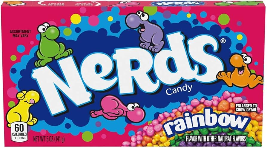 Wonka Nerds Candy Rainbow Box
