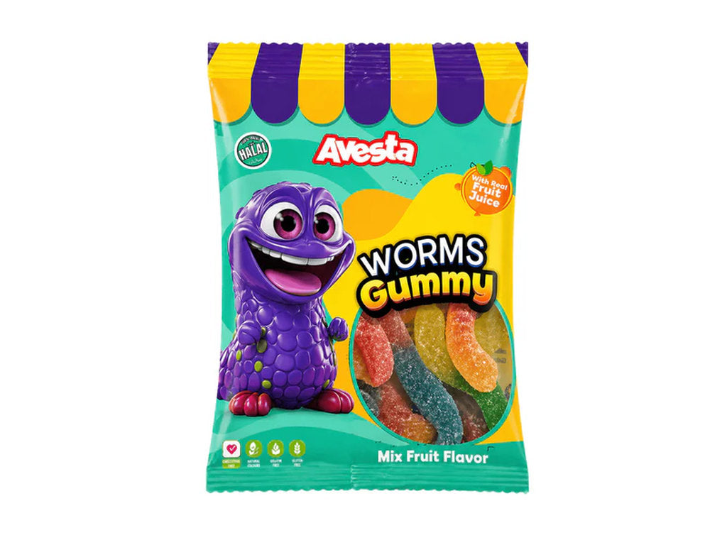 Avesta Worms Gummy Mix Fruit Flavor